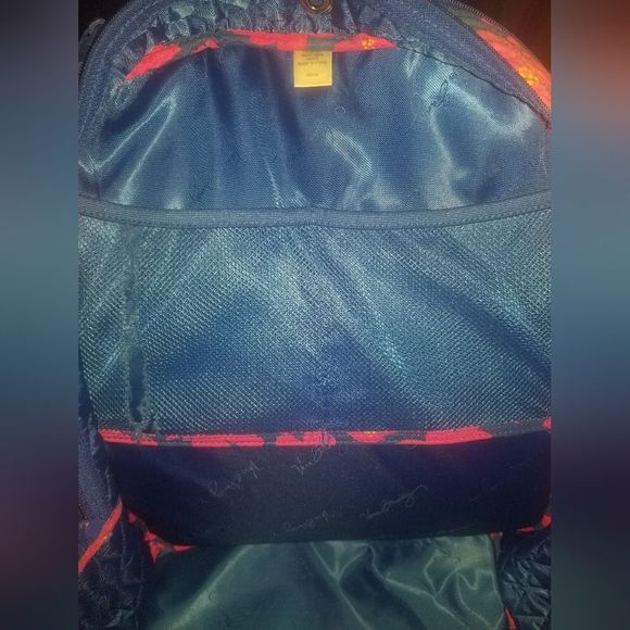Vera Bradley💜Tropical Flower Design Pink and Purple Backpack - Picture 6 of 10